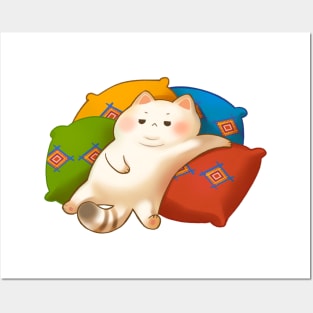 Fat Cat Pillows Posters and Art